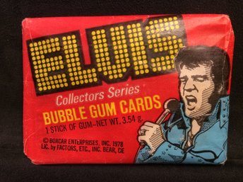 1978 Elvis Sealed Trading Cards Wax Pack - K