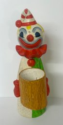 Vintage 1960s Double Sided Lego Clown Bank, Japan