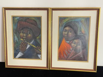 Framed Pair Of Arturo Nieto Painting Prints