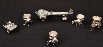 Egyptian Sterling Silver Artifacts Assorted Pieces