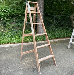 A 6' Wood A Frame Ladder