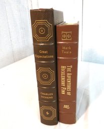 Great Expections Huckleberry Finn Easton Press Leather