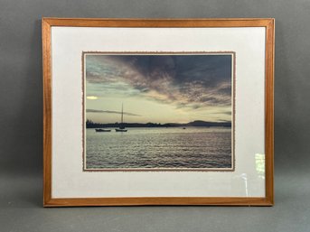 Framed Art Photo, Boats On Water