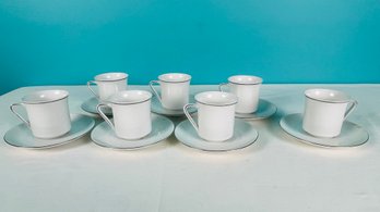 Thomas China Cups And Saucers - Set Of 7