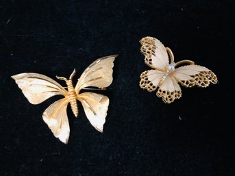 Butterfly Brooch Lot