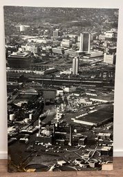 Vintage Aerial View Of Stamford Print