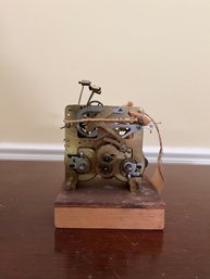An Antique Clock Works With Key