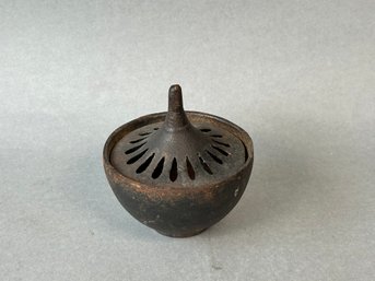 Vintage Japanese Cast Iron Incense Burner