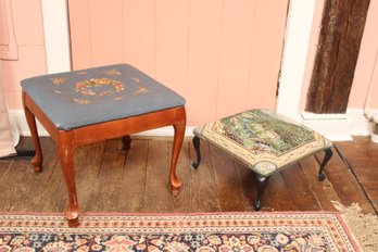 Miniature  Needlepoint And Tapestry Stools