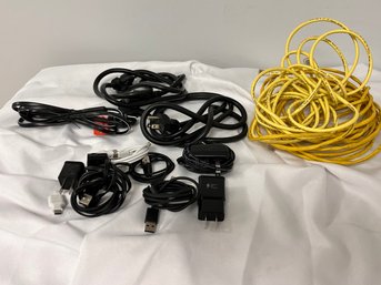 Lot Of Computer Cables & Wires