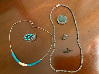 Enhanced Sterling Necklaces, Earrings & Pins