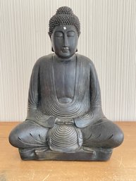 Large Sitting Buddha Statue Wooden Figurine