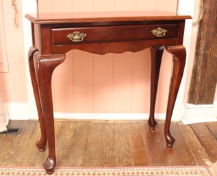 Queen Anne Style One-Drawer Console Table