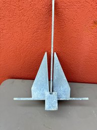 A Good Quality Galvanized Zinc Boat Anchor By Danforth USA - S600