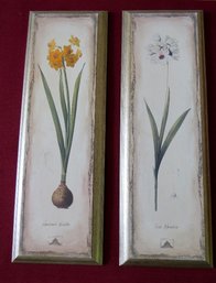 A Pair Of Floral Decorator Wall Panels