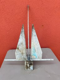 A Good Quality Galvanized Zinc Boat Anchor By Danforth USA - 22 S