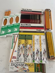 Lot Of 146 Pencils In Original Boxes- Ticonderoga, Berol Mirado, Dixon Oriole, General's