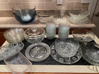 Huge Lot Of Glass And Crystal