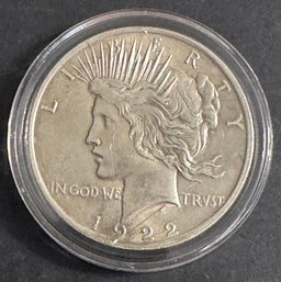 1922 Silver Peace Dollar