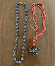 Two Cloisonne Necklaces