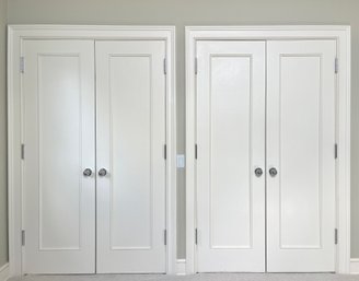 4 Closet Doors - 2 Per 48' Opening - Doors 2R & 2S And 2P & 2Q - Includes Frames & Trim - Room 2G