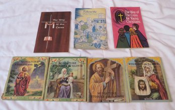 Religious Booklets With Miniature Stories Saints