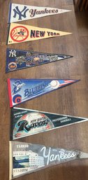 Lot Of  New York Yankee  & Other Baseball Pennants