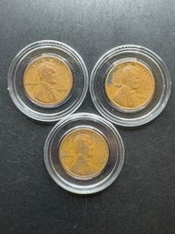 Lot Of 3 Wheat Pennies