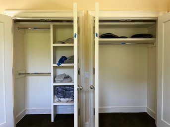 2 Custom Built- In Wood Closet Storage - Room 2GA & 2G