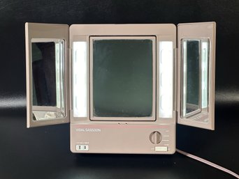 An Old-School Lighted Make-Up Mirror By Vidal Sassoon