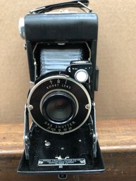 Kodak Junior Six-20 Folding Camera 1930s W/kodak Leather Care & Manual