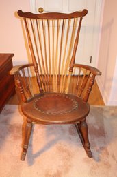 Antique Oak Rocker 24x20x37