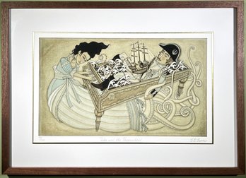A Lithograph 'Helm And The Harpsichord' By Edward B Harris, Signed And Numbered In Pencil