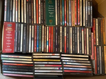 Box Full Of All Genres Assorted Music CDs