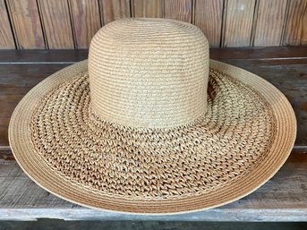 J. Crew Wide Brimmed Straw Hat - One Size