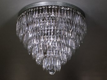 Wonderful Vintage Multi Tier Crystal Chandelier / Lighting Fixture - We Another Very Similar To This One - WOW