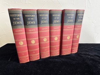 Rare History Of The Jews Heinrich Graetz 6 Volume Set