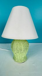 Woven Base Table Lamp