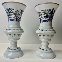 Pair Bristol Vases