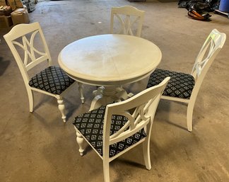 Beautiful White Country Kitchen Table And Chairs
