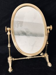 Brass Adjustable Vanity Mirror