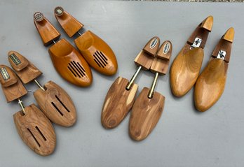 Four Pair Men's Shoe Trees --- Church's, Cole-Haan, D. Mackay, Florscheim