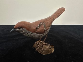 Wood Hermit Thrush Bird Figurine