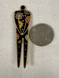 Laurel Burch Enamel Figural Pin Brooch - Flowering Woman 1993