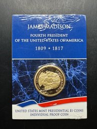 United States Presidential $1 Coins Individual Proof Coin James Madison