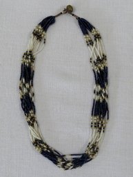 Beautiful Handcrafted Multistrand Bead Seed Choker Necklace