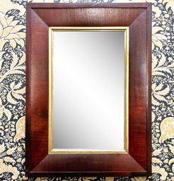 An Antique Ogee Mirror With Gilt Band