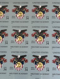SEALED US Military Academy  - 34 Cent Full Sheet Of 20  U.s. Postage Stamps