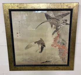 Large Framed Oriental Print