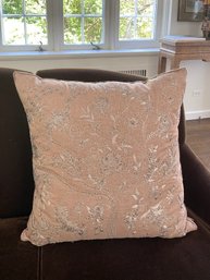 Ankasa Throw Pillow With Embroidery Embellished With Sequins And Beads, Made In India